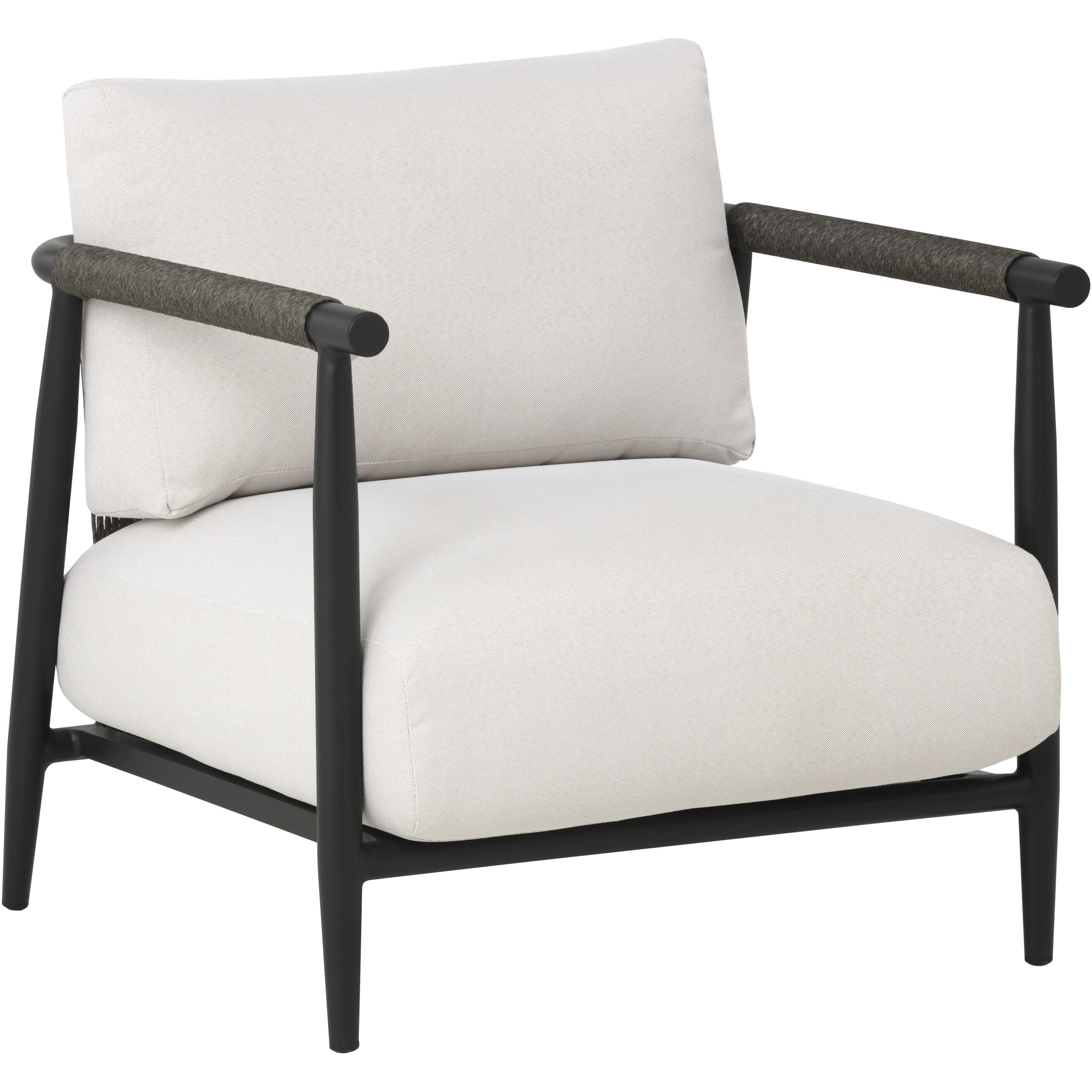Muros Black / Palazzo Cream Outdoor Lounge Chair